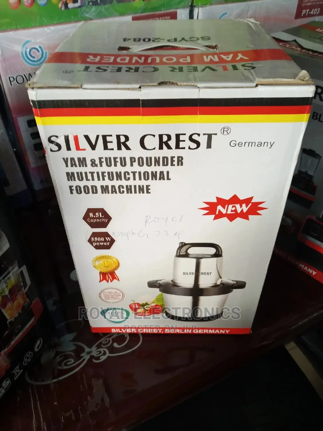 Unique Design Silver Crest(5500W)8.5L Yam Pounder Machine