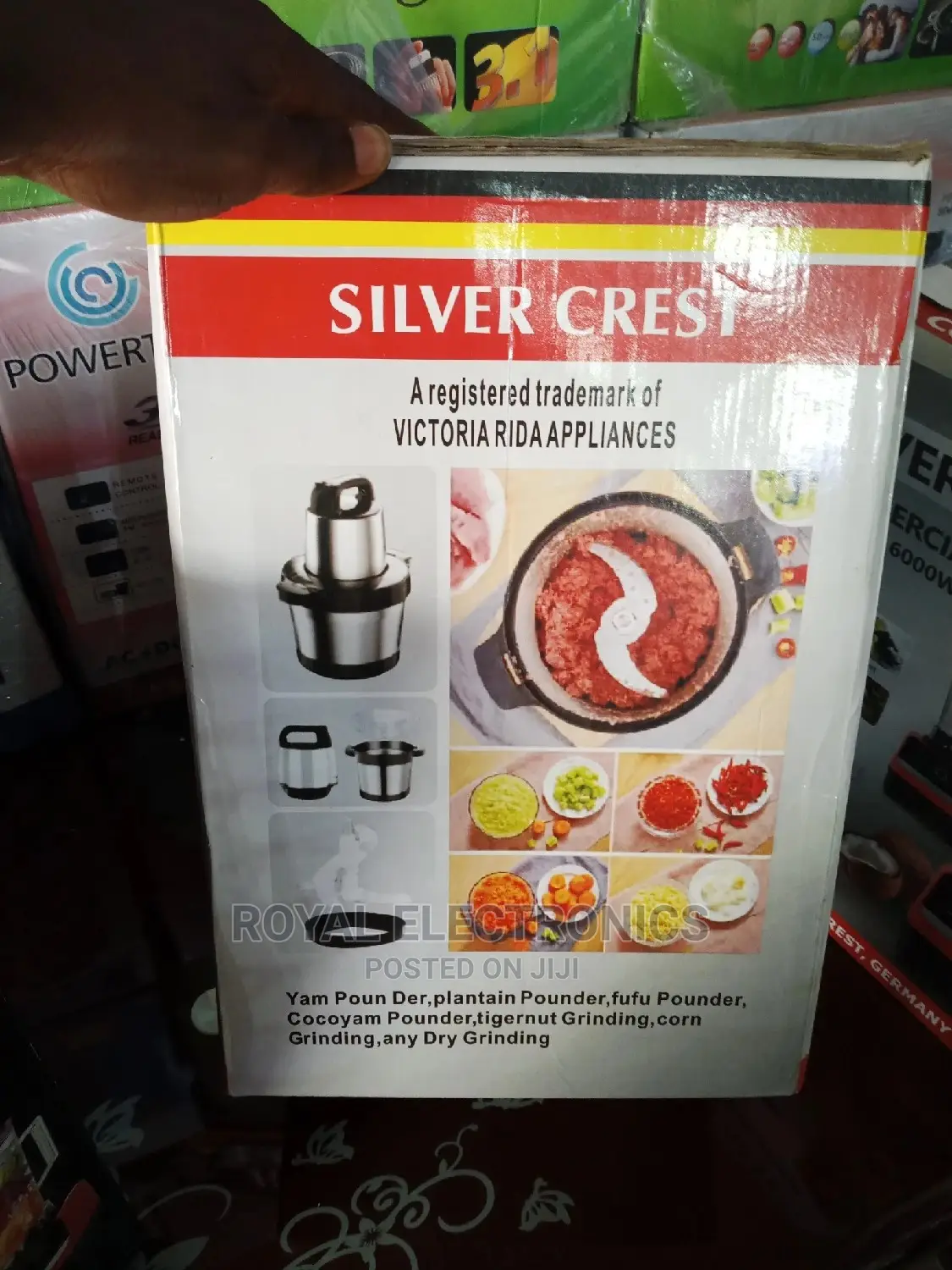 Trendy Design Silver Crest(5500W)8.5L Yam Pounder Machine
