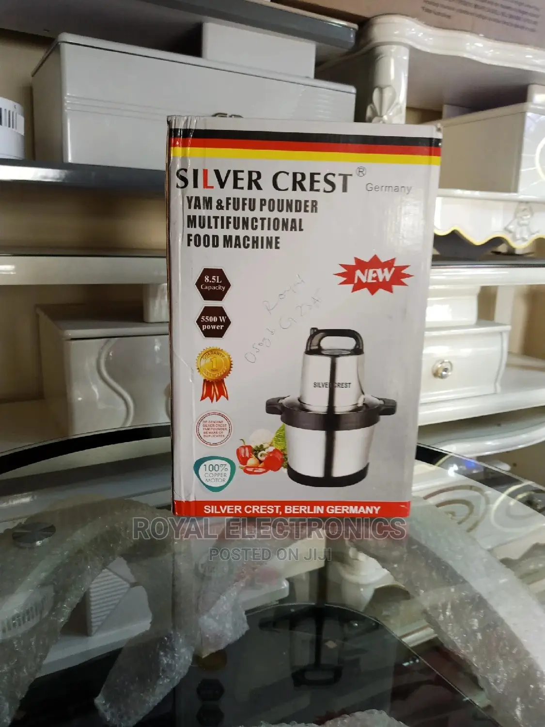 Top Quality Silver Crest(5500W)8.5L Yam Pounder Machine