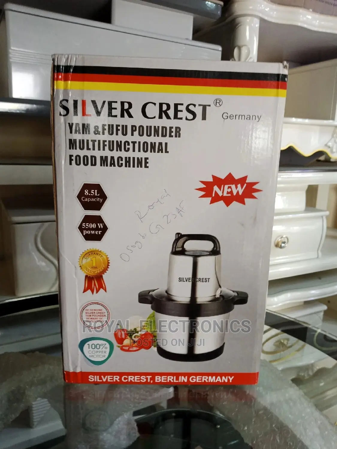 Great Quality Silver Crest(5500W)8.5L Yam Pounder Machine
