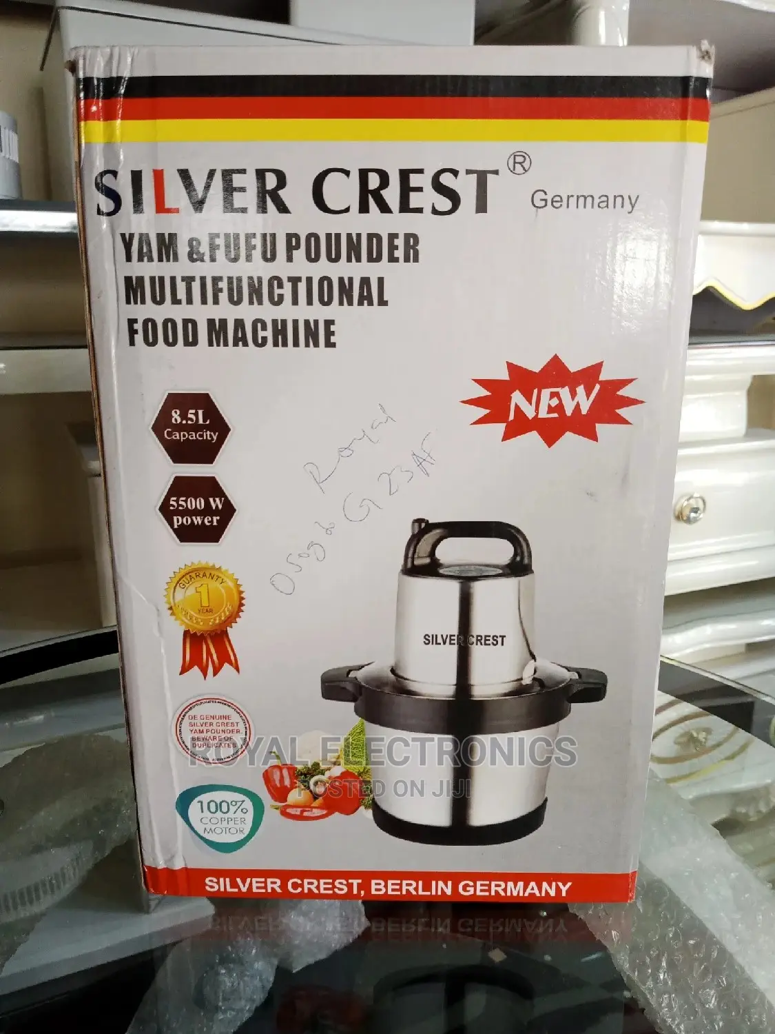 Superior Quality Silver Crest(5500W)8.5L Yam Pounder Machine