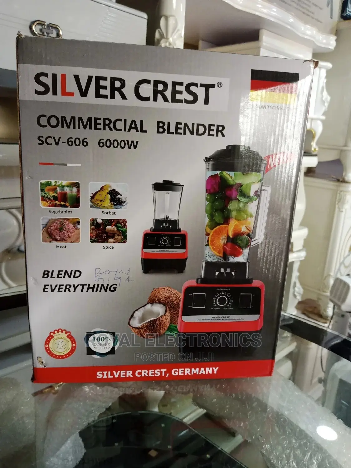 Superior Quality Silver Crest 6000W Commerical Blender