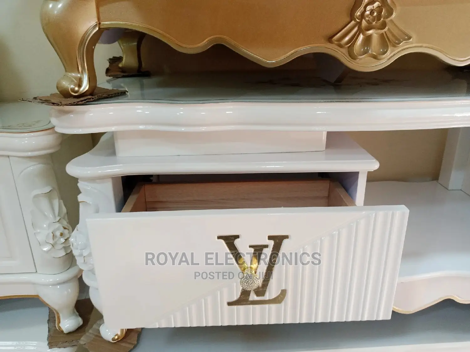 Very New LV Modern Center Table With Drawer