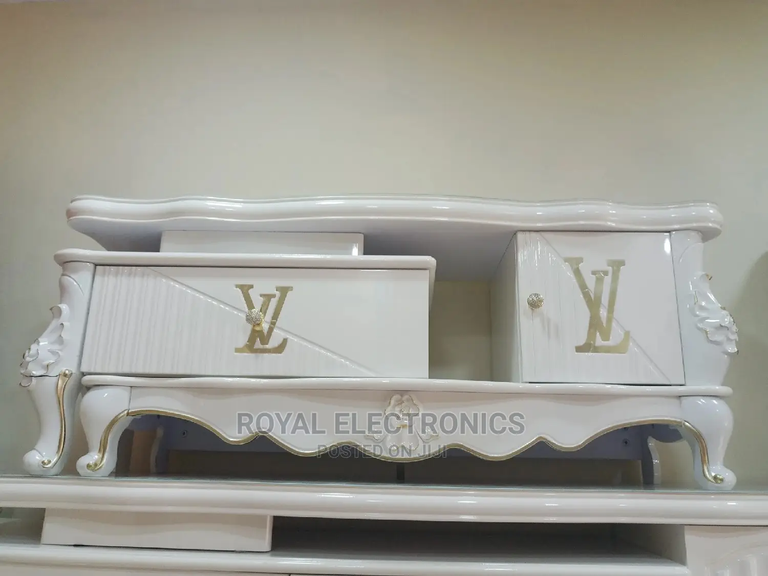 New Louis Vuitton Tv Stand With Double Drawer