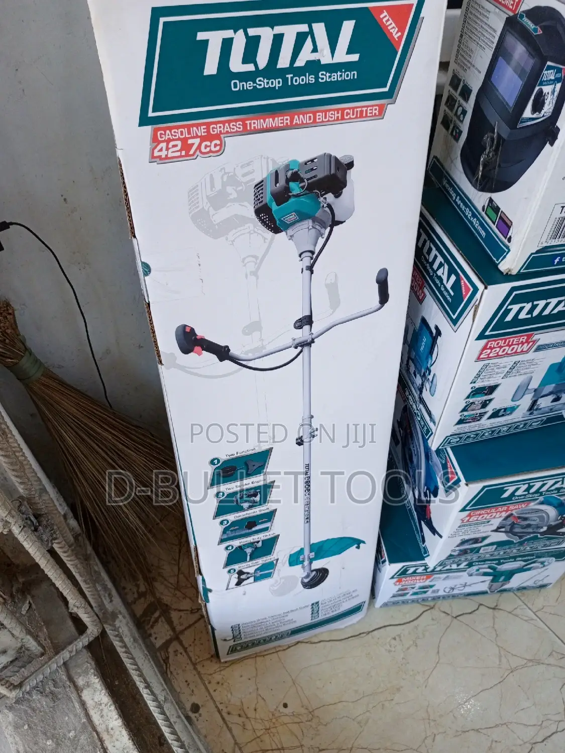 TOTAL BRUSH Cutter Grass Trimmer Chargeable Battery 20v