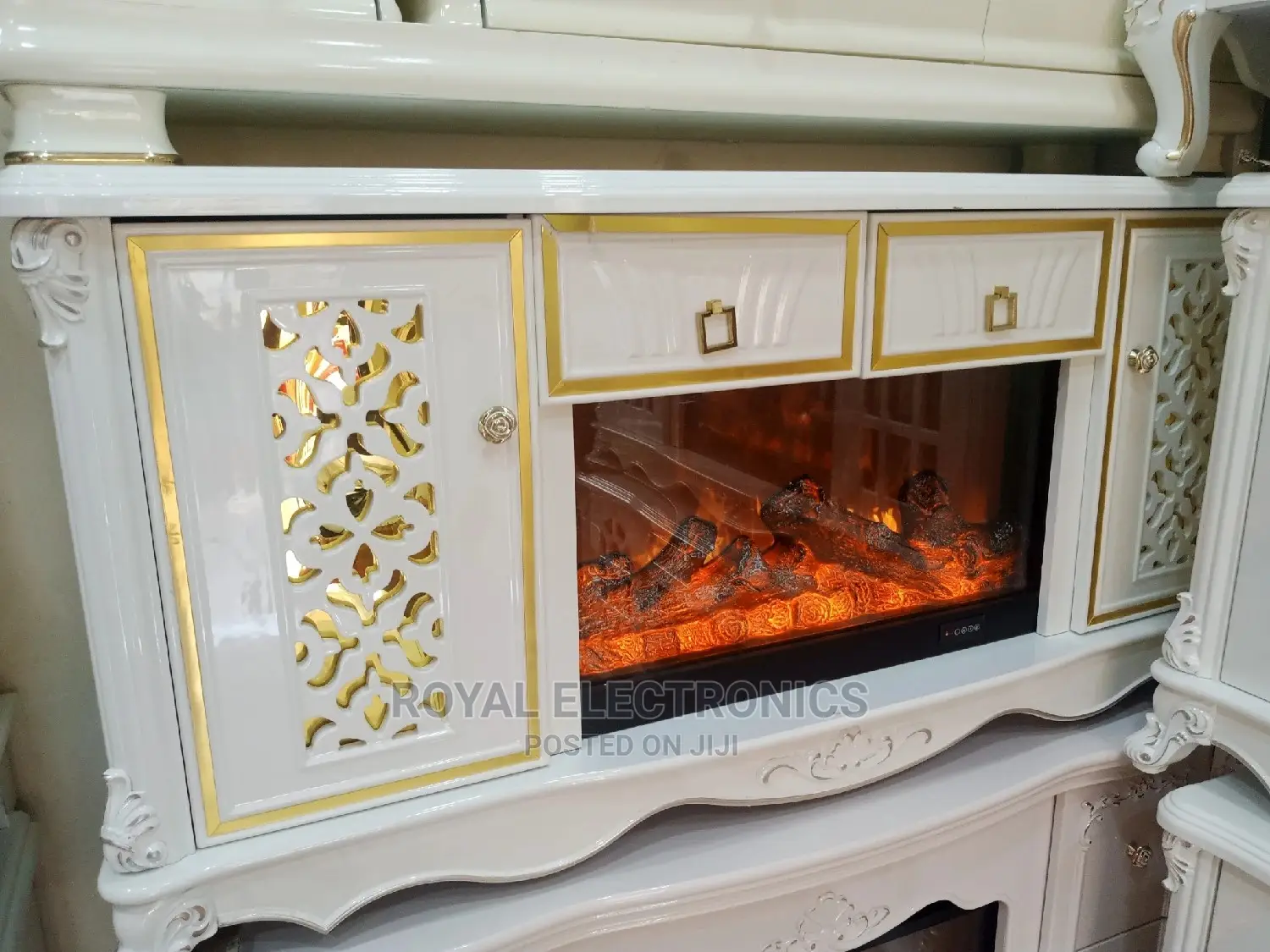 Just Released Royal TV Stand+Drawers and Electric Fireworks