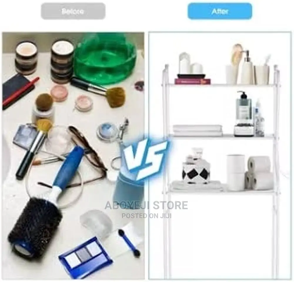 3 Tier Over Toilet Bathroom Storage Rack Shelf Organizer