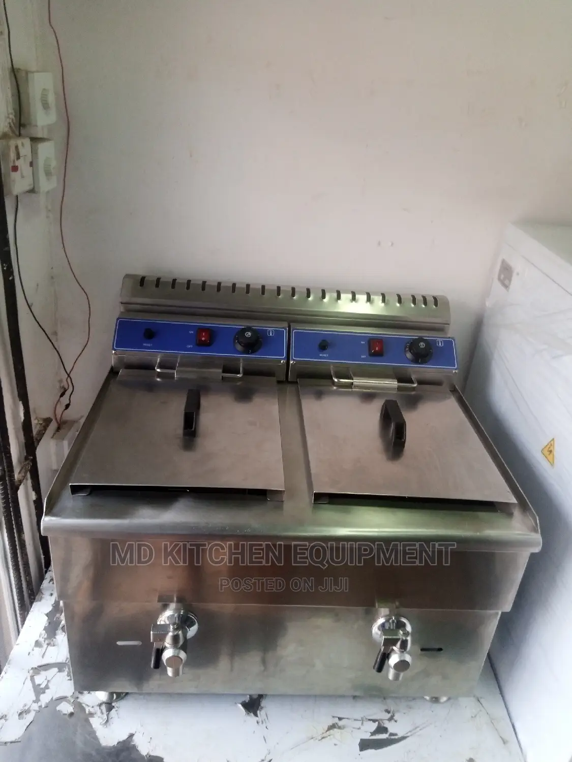 Deep Double Basket Gas Fryer (20+20) 40 Liter