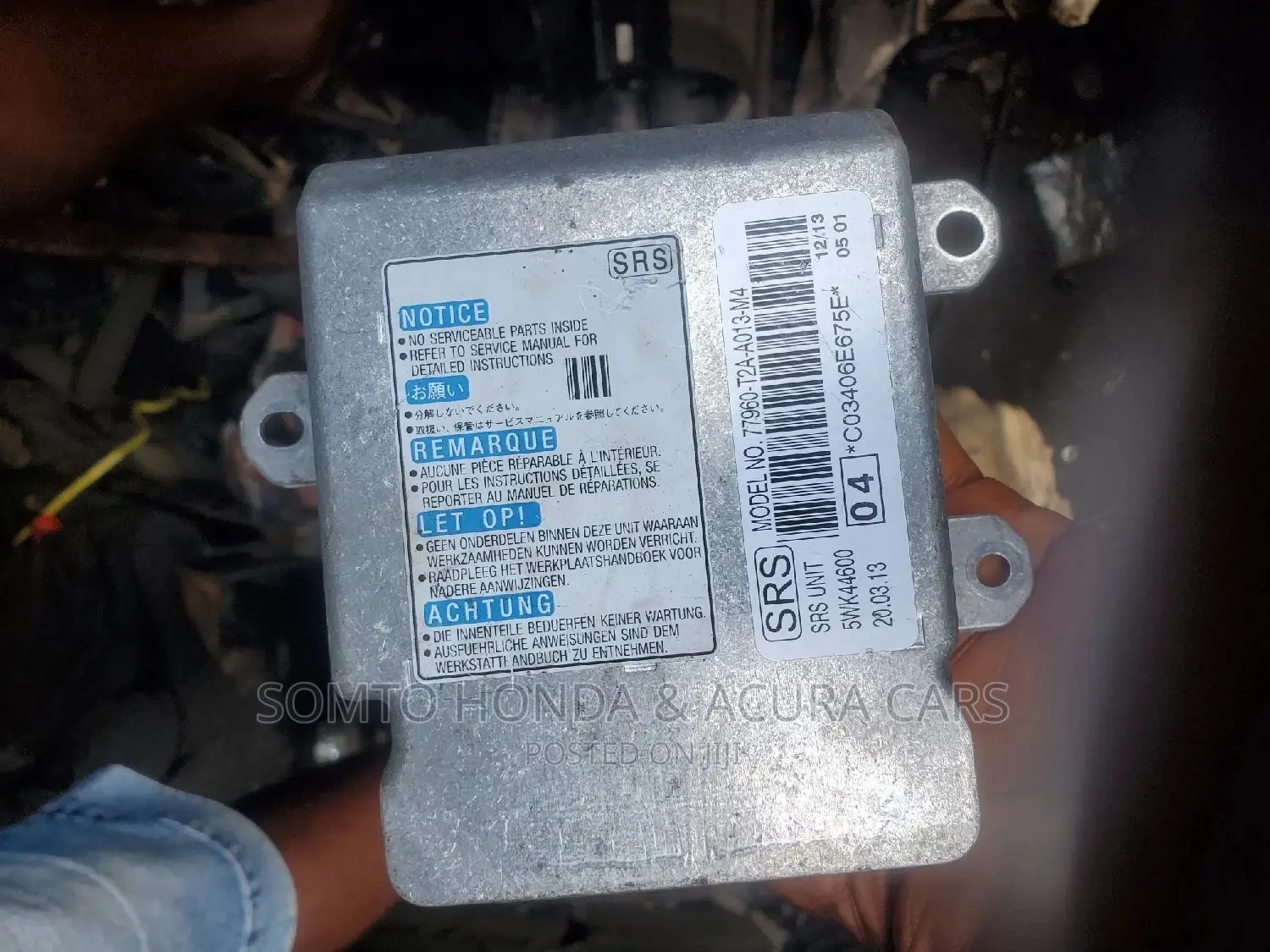 SRS Airbag Module for Honda Accord 2013-2017