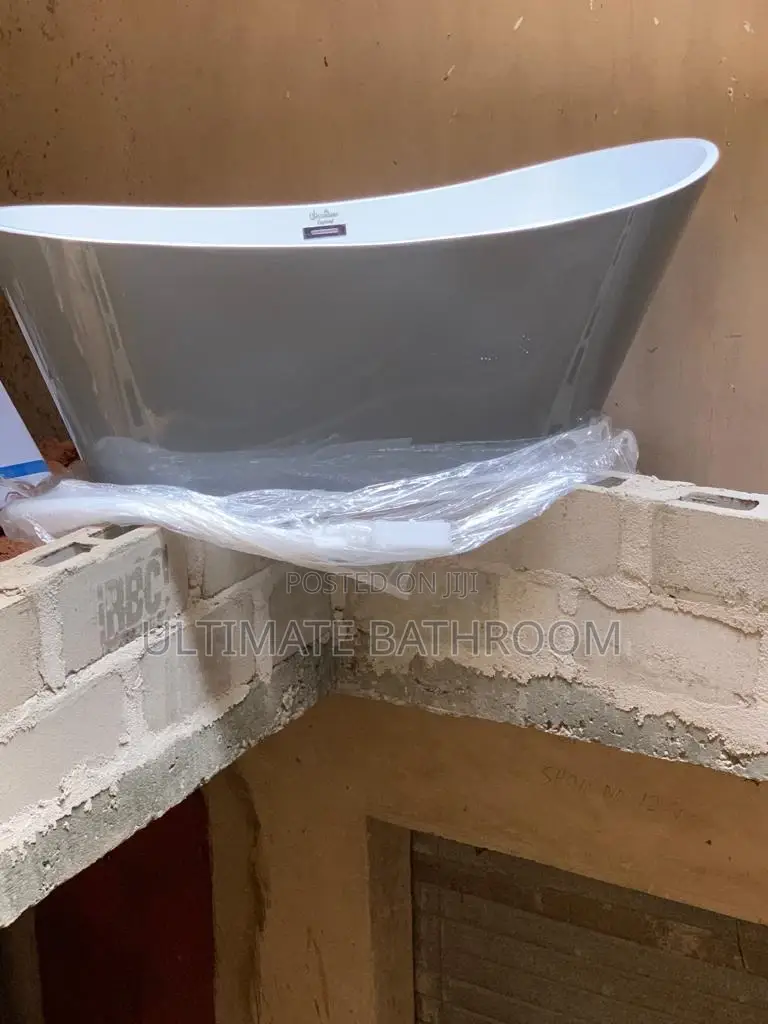 170x70cm Grey And White Acrylic Bathtub