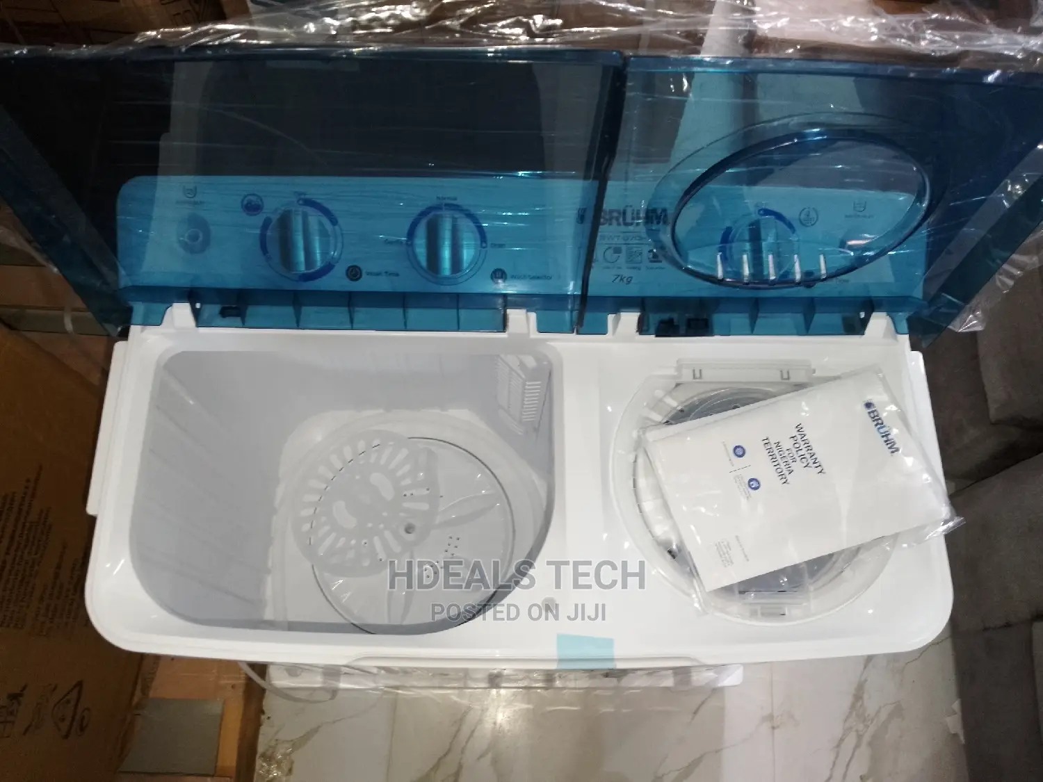 Bruhm BWT-070H Super Quiet 7kg Twin Tub Washing Machine