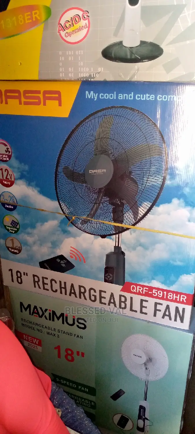 QASA Standard Fan 18 Inches Rechargeable