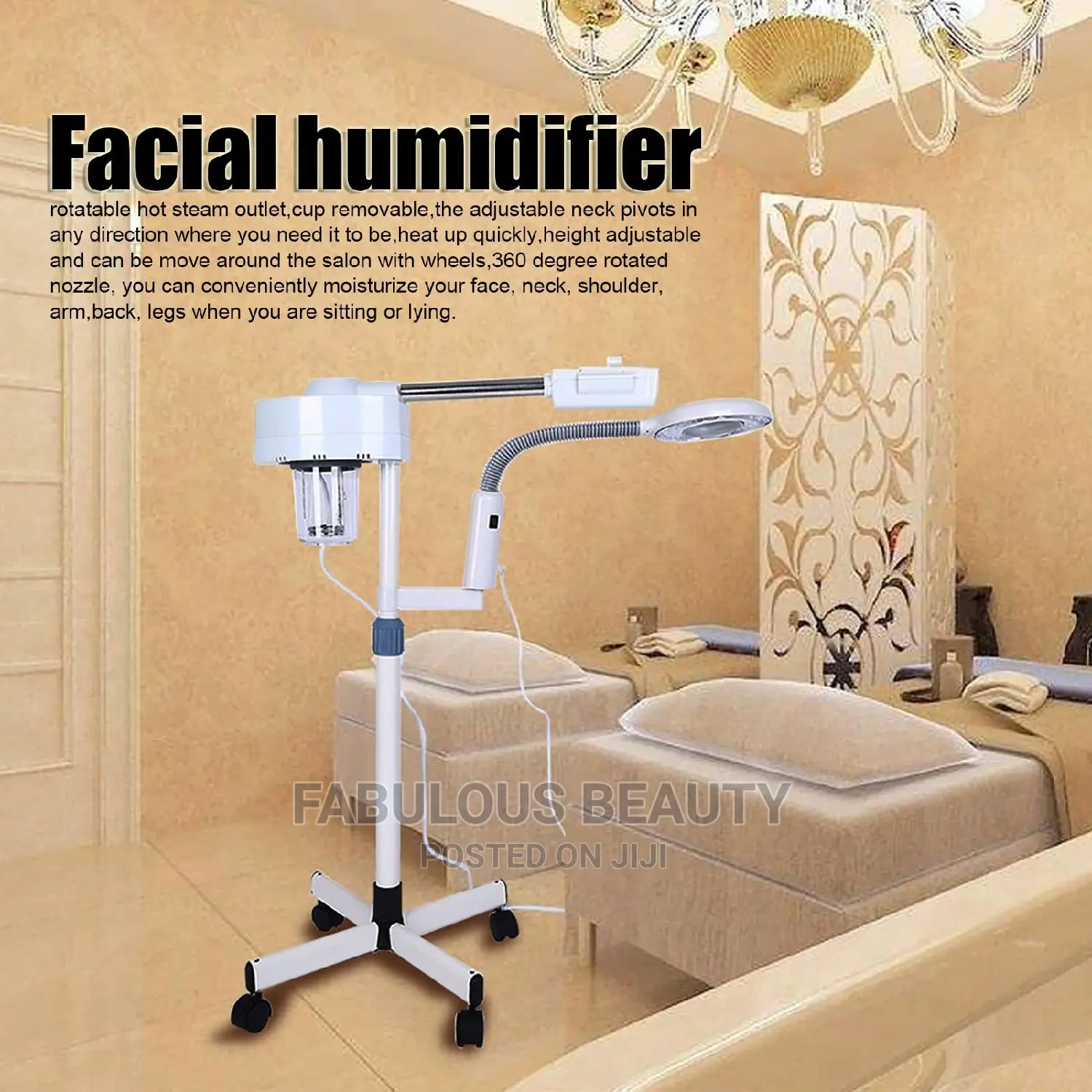 2 in 1 Magnifying Stand Facial Steamer 5x.