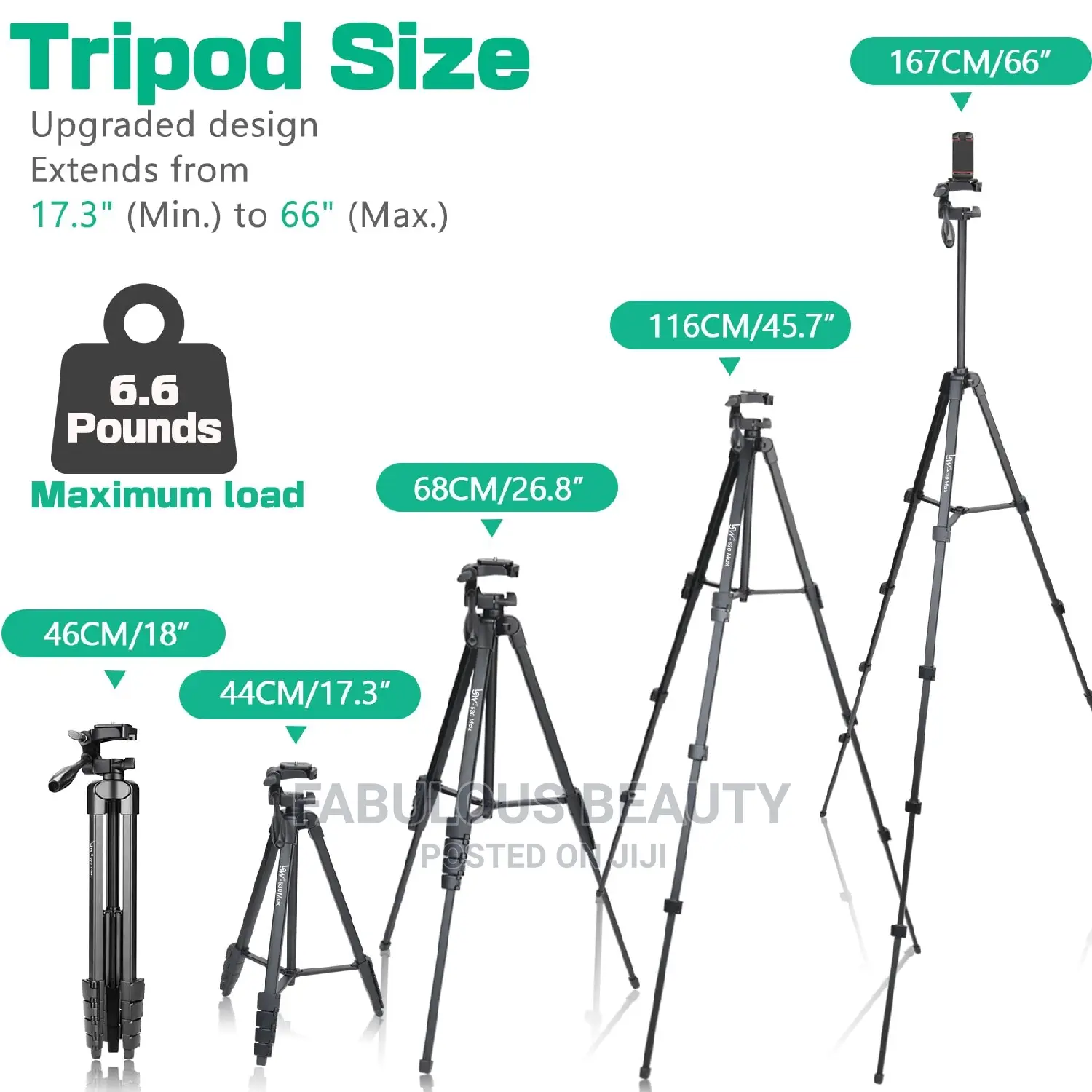 Tripod Stand, (67 Inch) for DSLR Camera