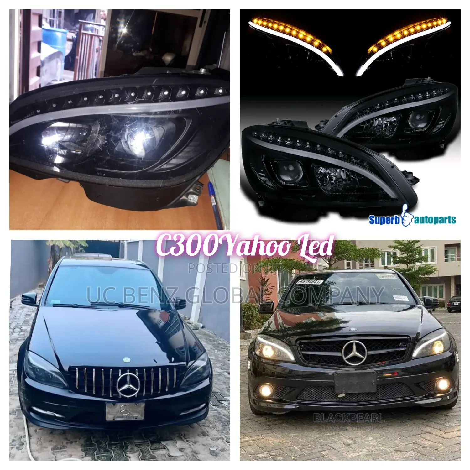 Headlamp C300 2008 -2011 Yahoo Led