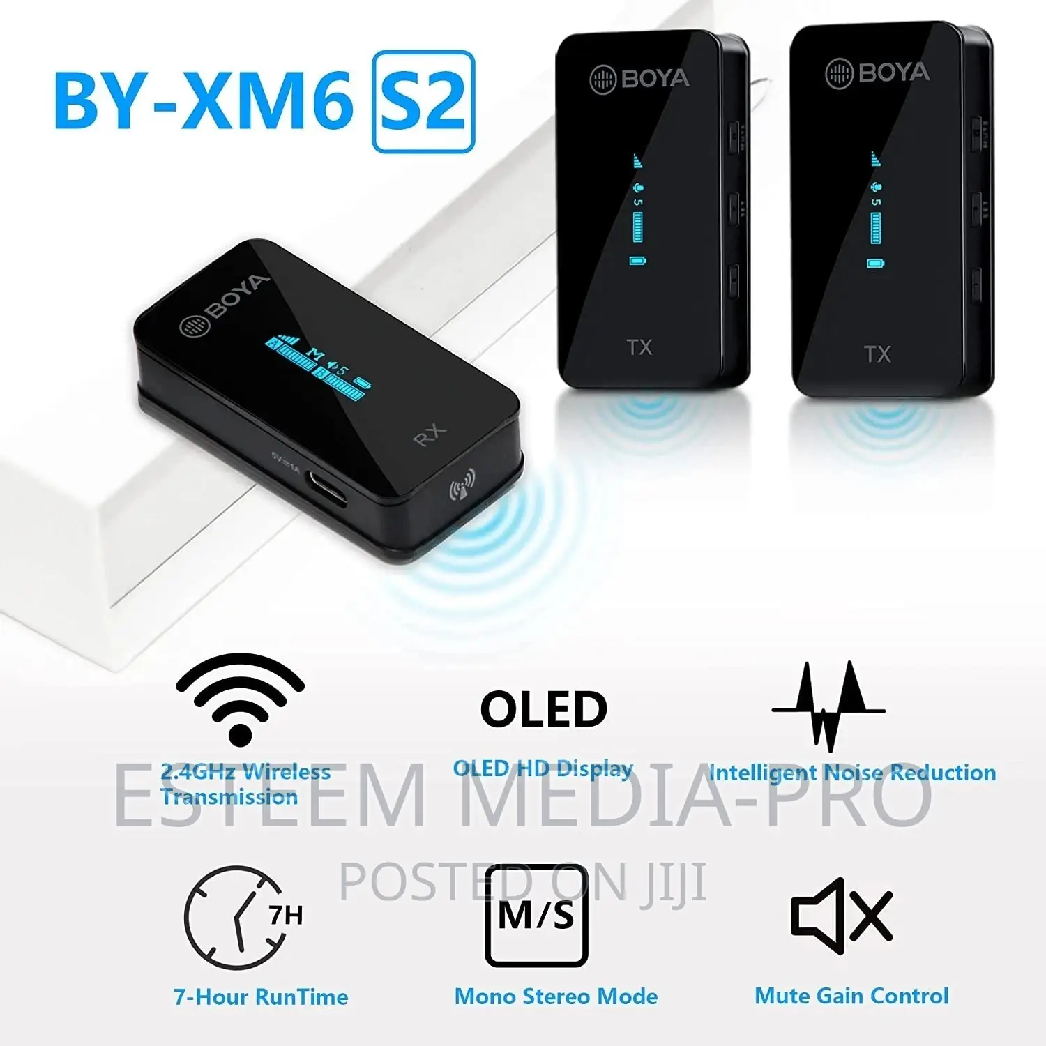 Boya by-Xm6-S2 Wireless Lavalier Microphone Set