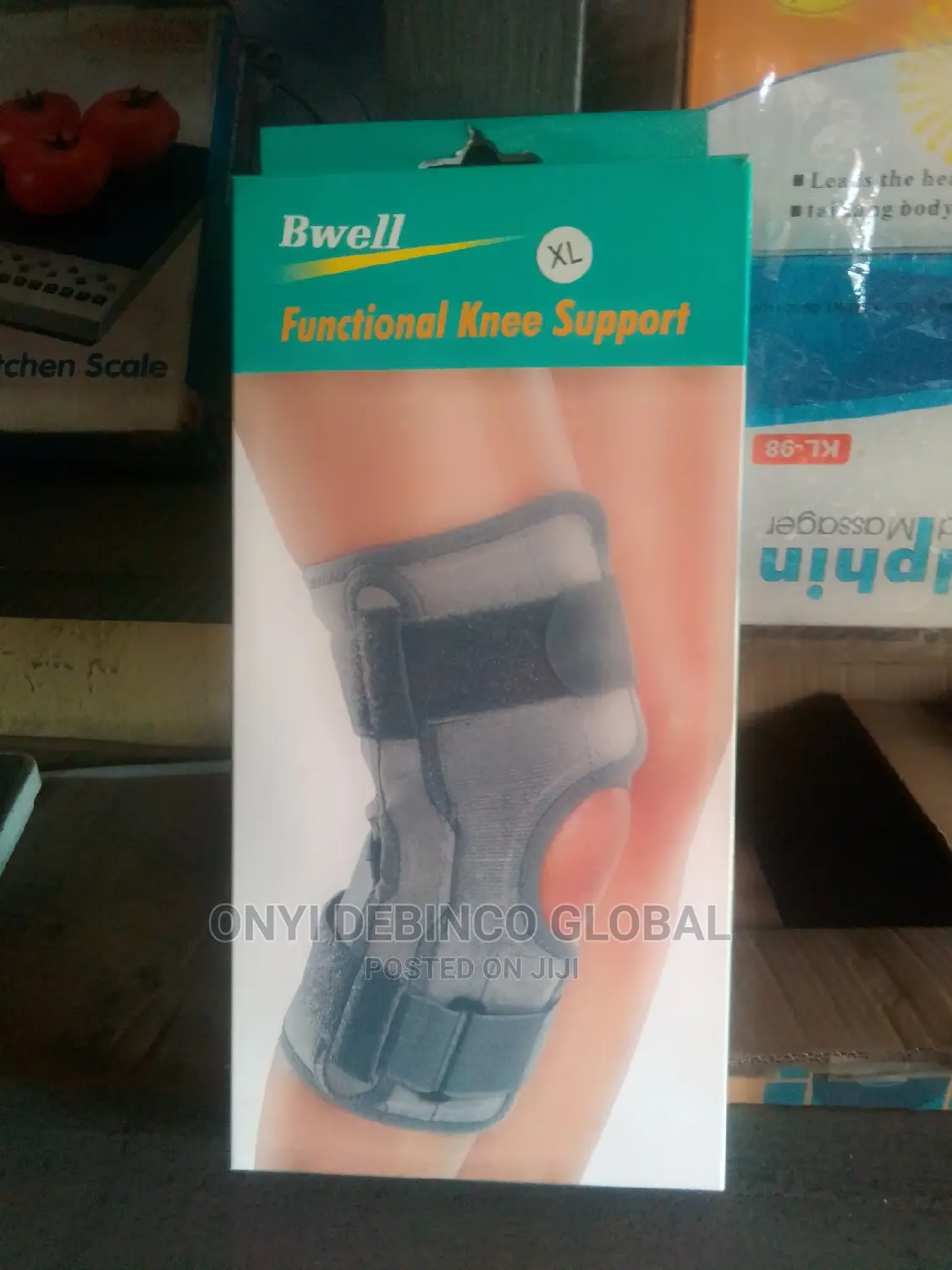 Bwell Functional Knee Support Sizes: M, L, XL, XXL.