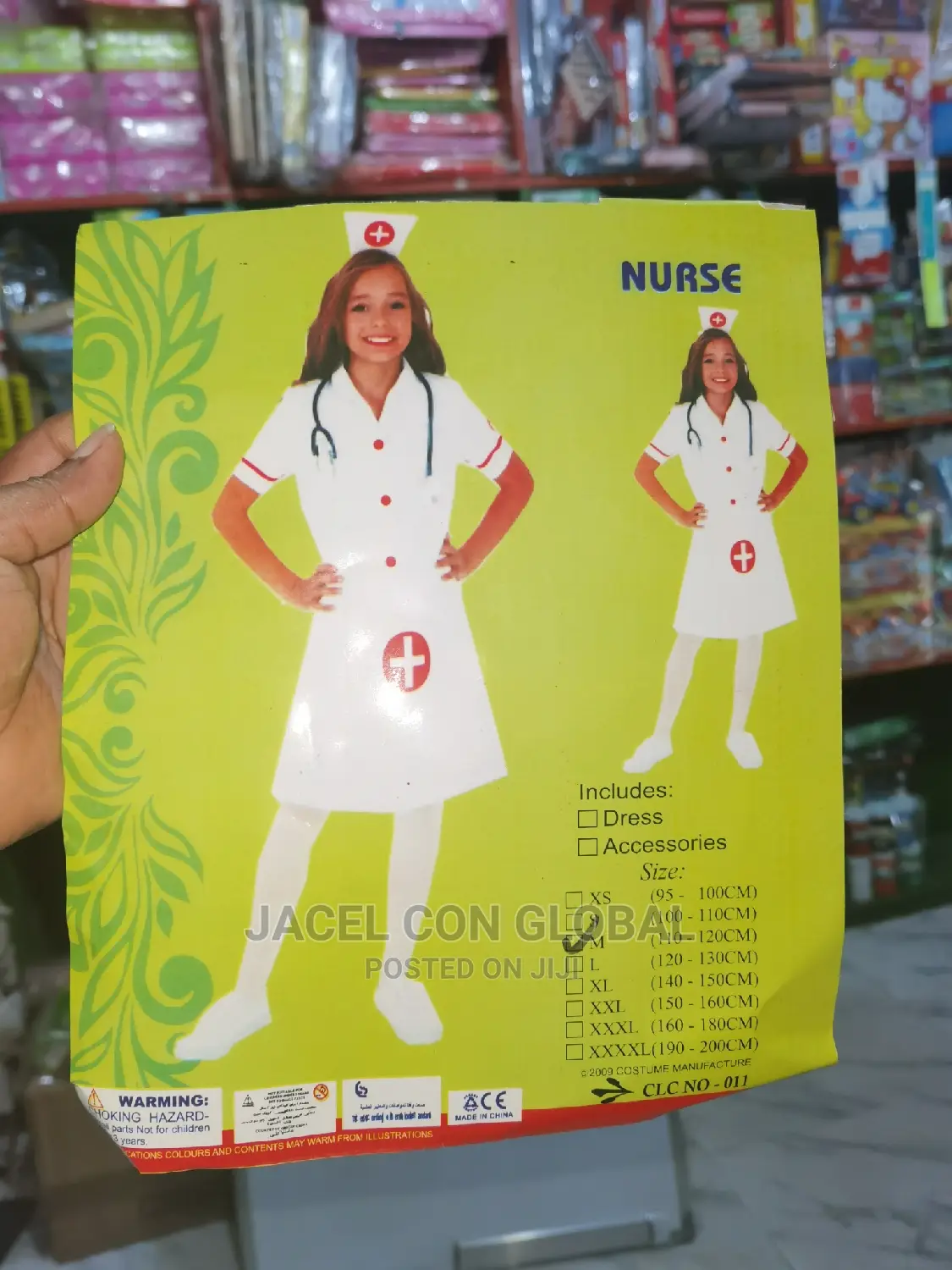Nurse Costume ( Gown Style for 2 Years to 7 Years )