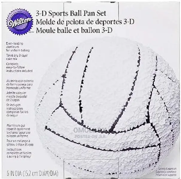 Wilton Sports Ball 3d Stand Up Cake Pan Set