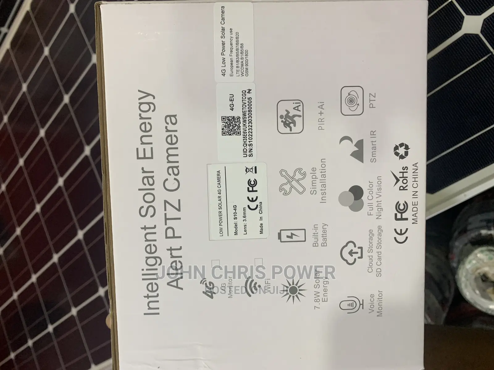 Intelligent Solar Energy Alert PTZ Camera