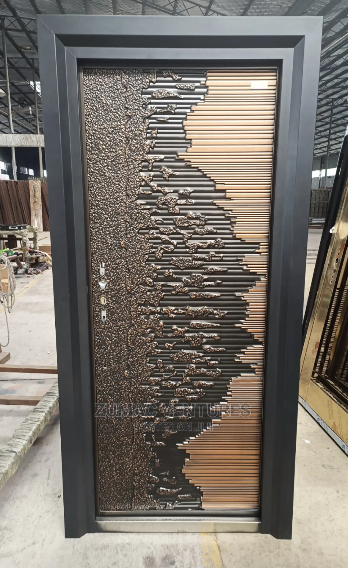 German Copper Cast Door