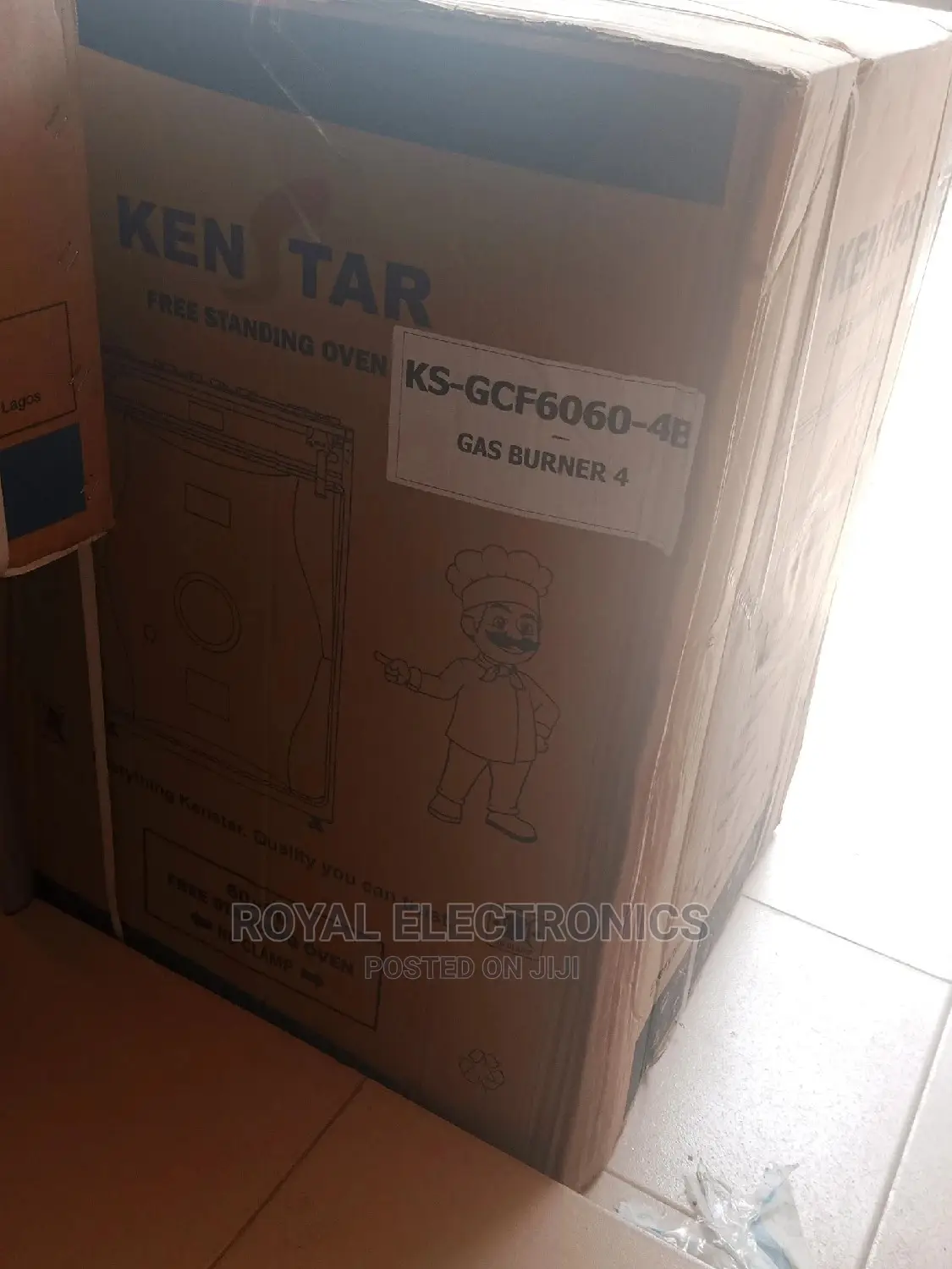Brand New Kenstar 60*60 Standing 4 Gas Burner With Oven