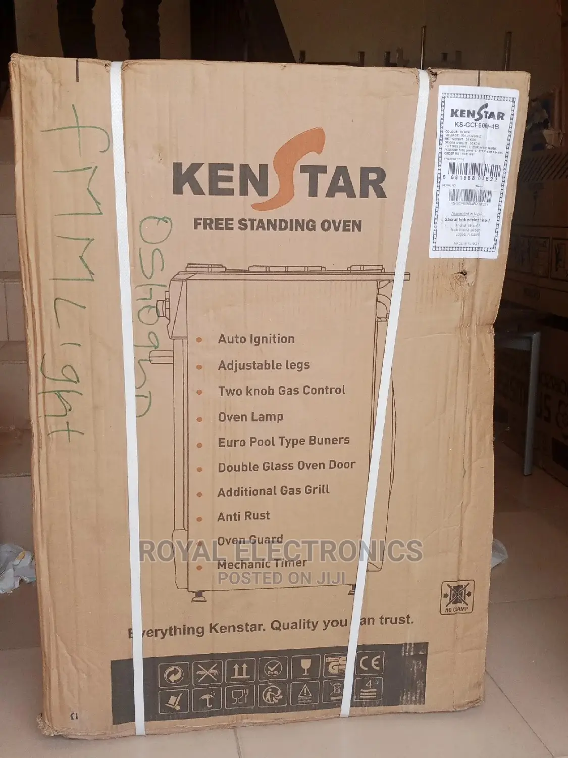 Very New Kenstar 60*60 Standing 4 Gas Burner With Oven