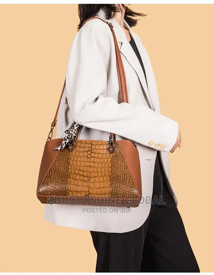 Stock 3 In 1 Quality Leather Bags