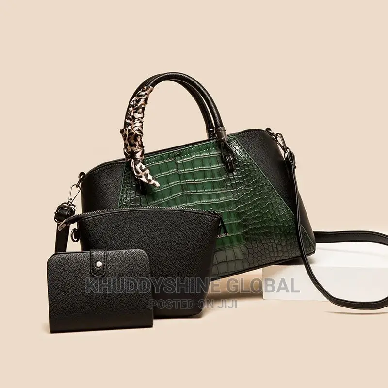 Stock 3 In 1 Quality Leather Bags