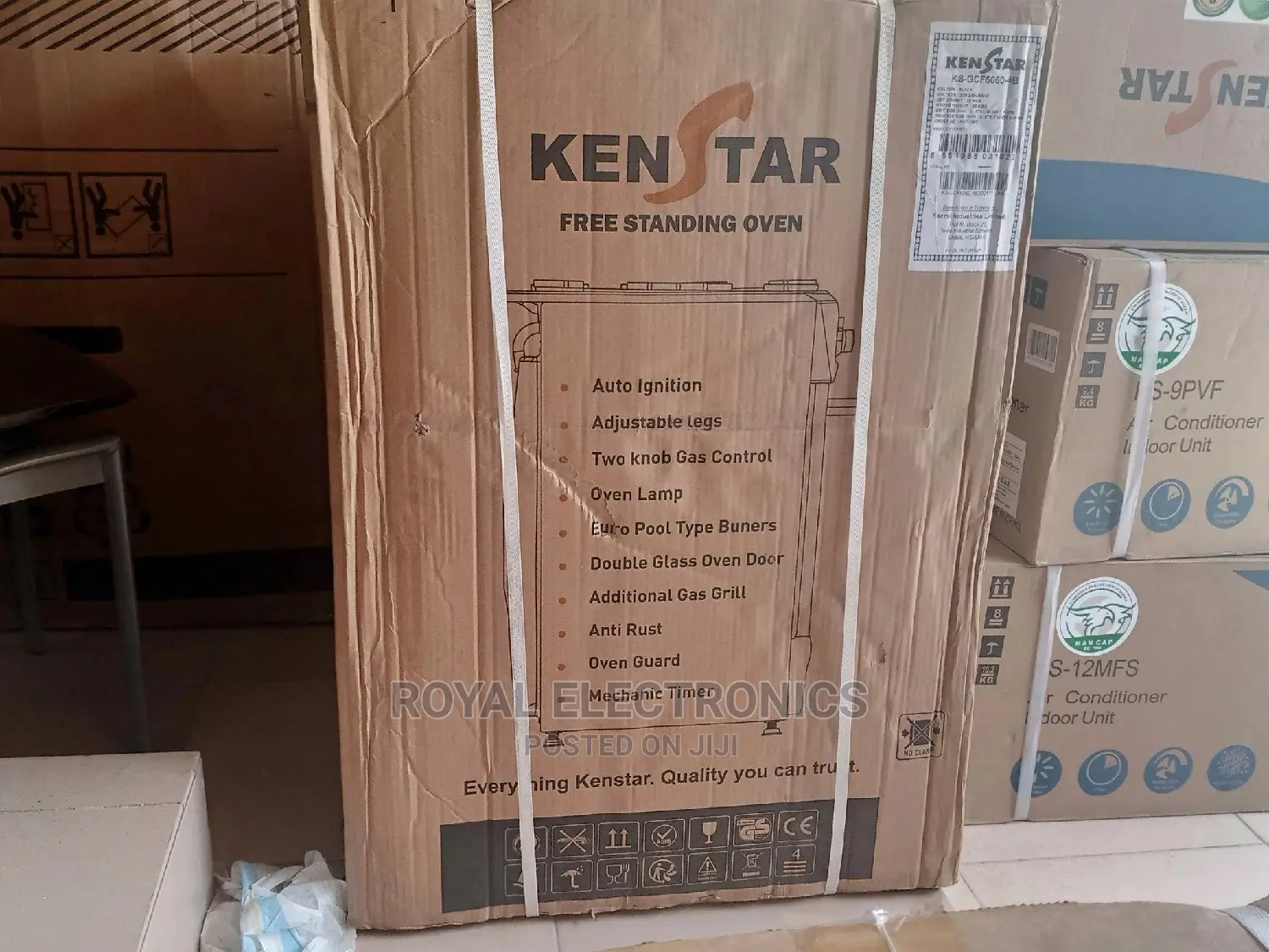 Premium Quality Kenstar 60*60 Standing 4 Gas Burner+Oven