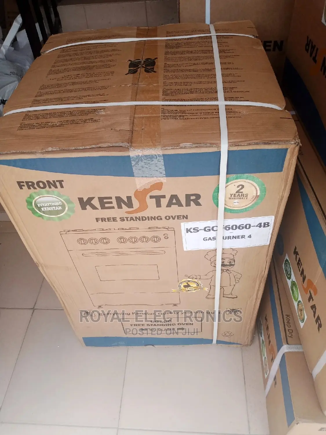 Premium Quality Kenstar 60*60 Standing 4 Gas Burner+Oven