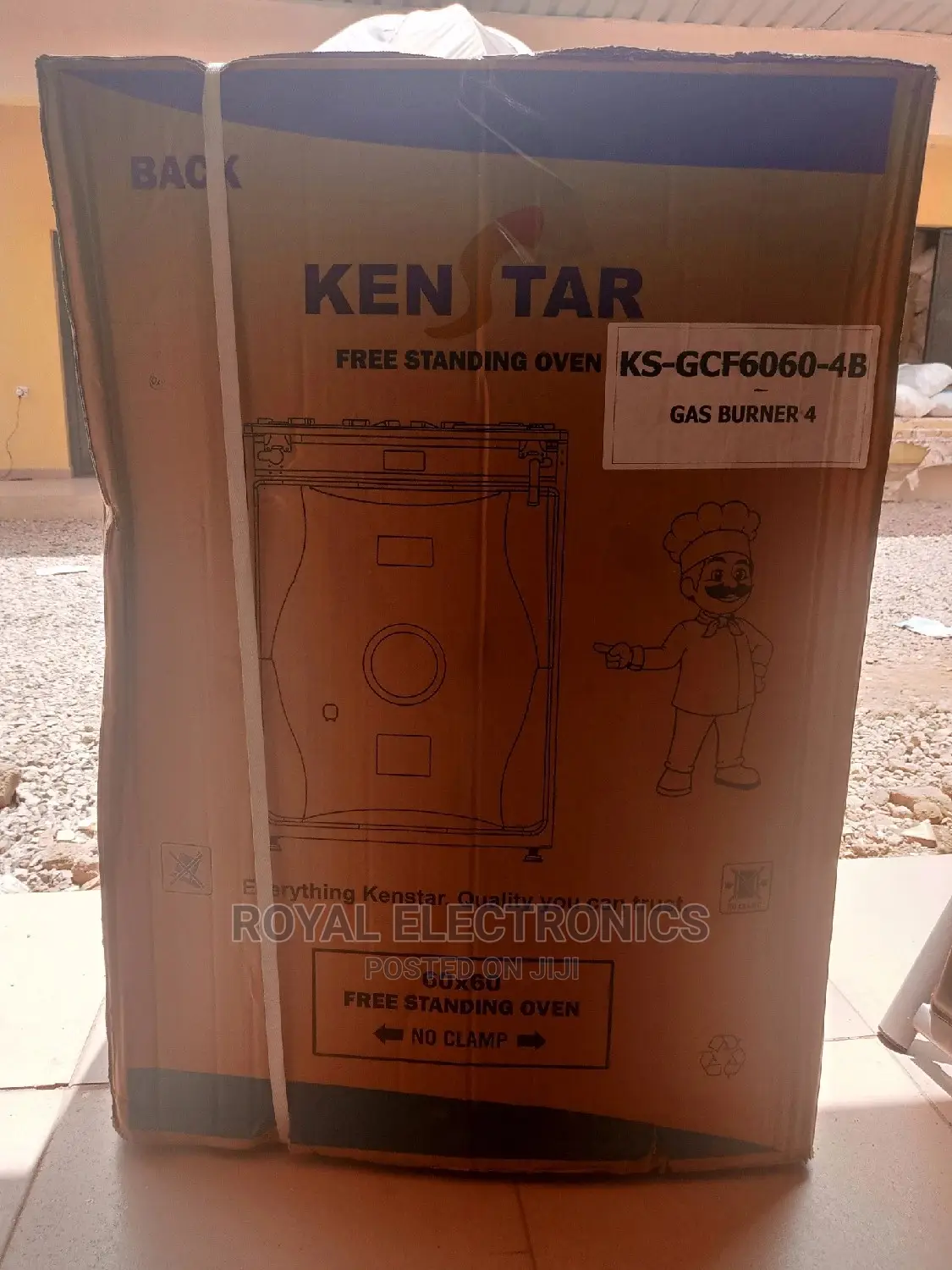 World Best Kenstar 60*60 Standing 4 Gas Burner+Oven