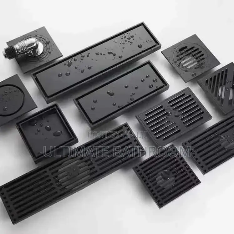 Black Floor Drain in Designs