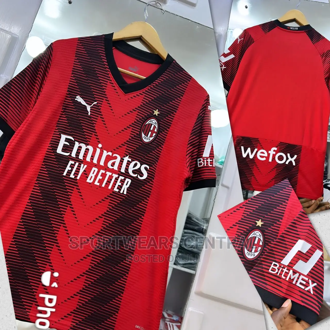 Original New AC Milan 2024 Home Jersey