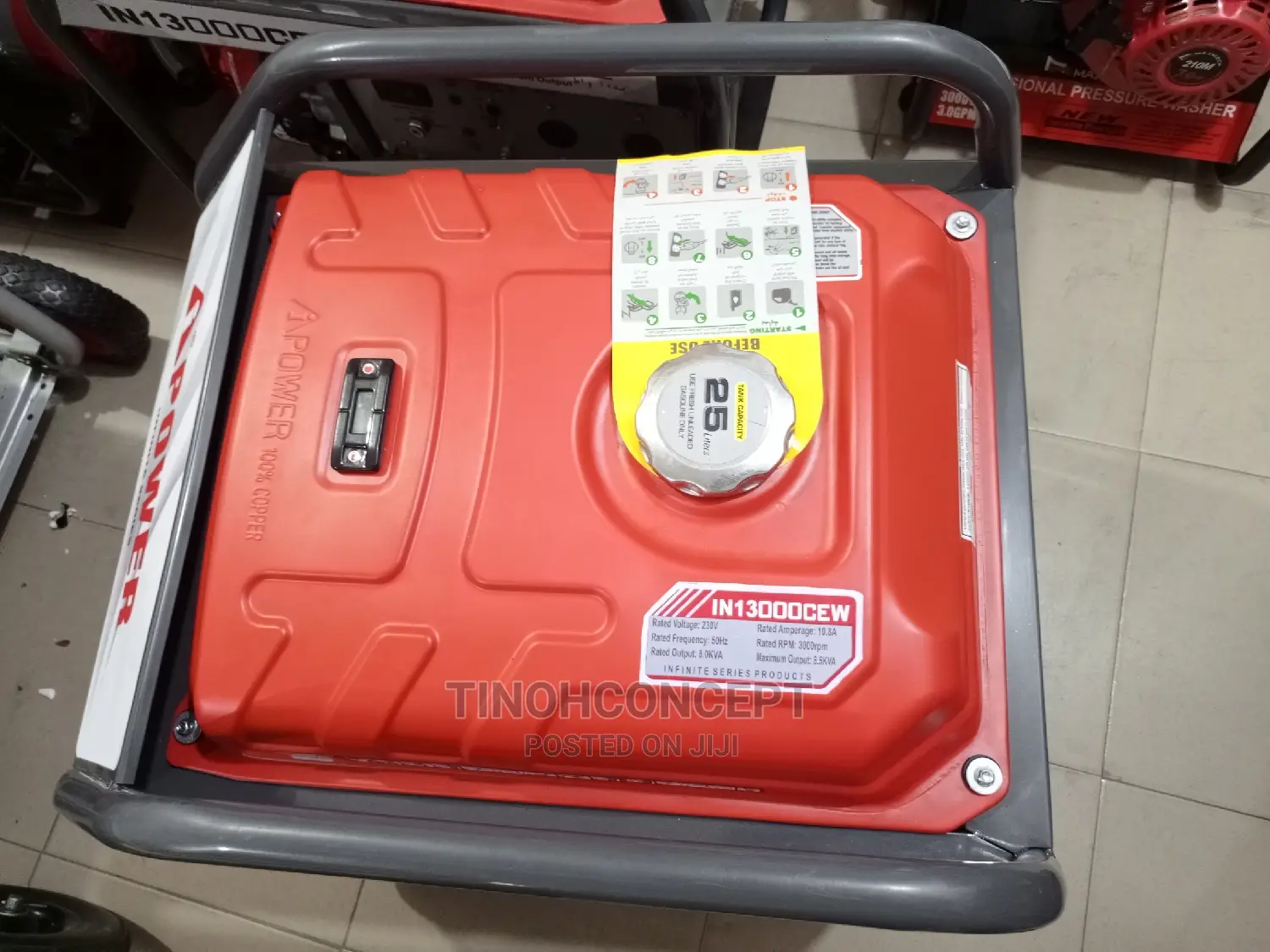 Ipower Generator IN13000CEW 8.5 KVA 100% Copper