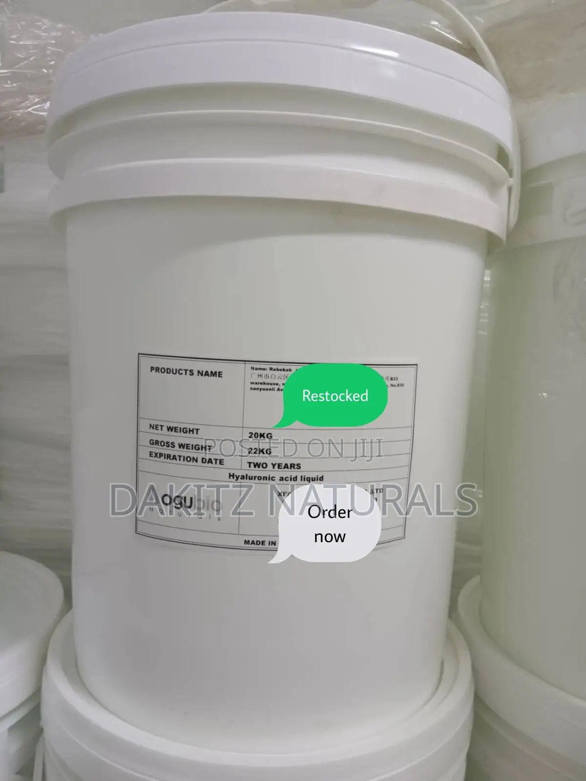Hyaluronic Acid Liquid 1liter