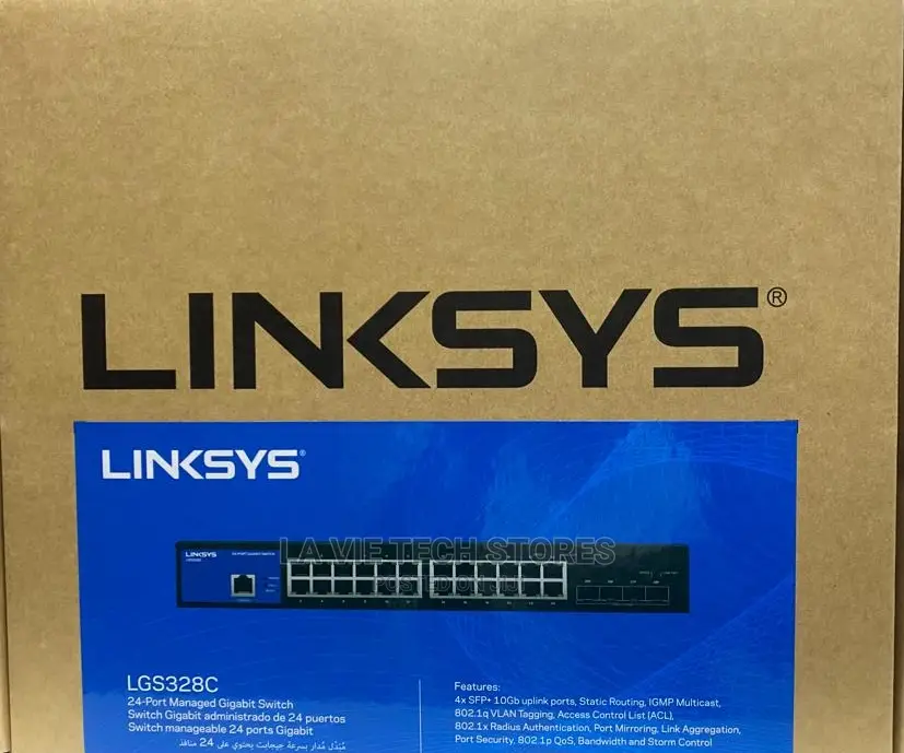 Linksys 24 Port Gigabit Switch With 4 SFP Port
