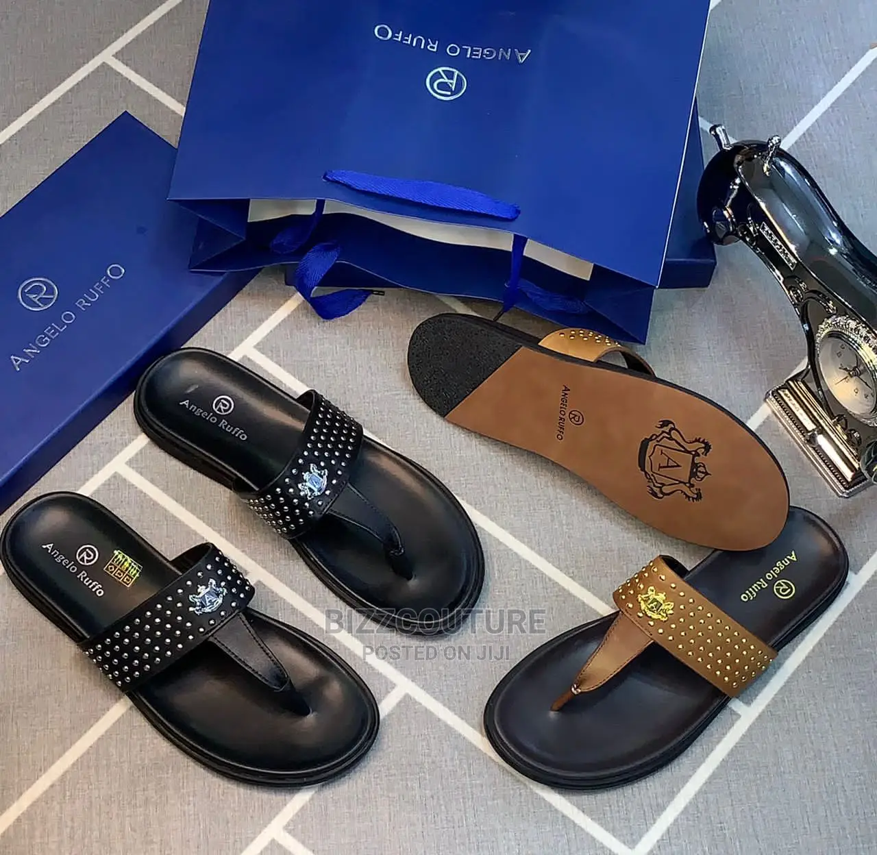 Original Italian ANGELO RUFFO Slippers Available in Store