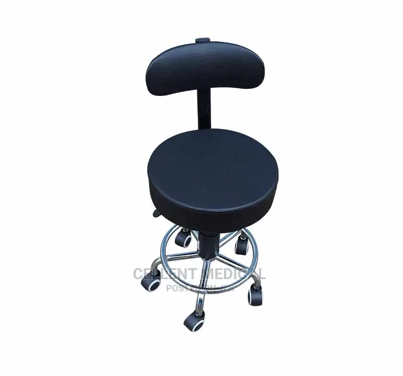 Sojourn Stool With Backrest/ Doctors Stool