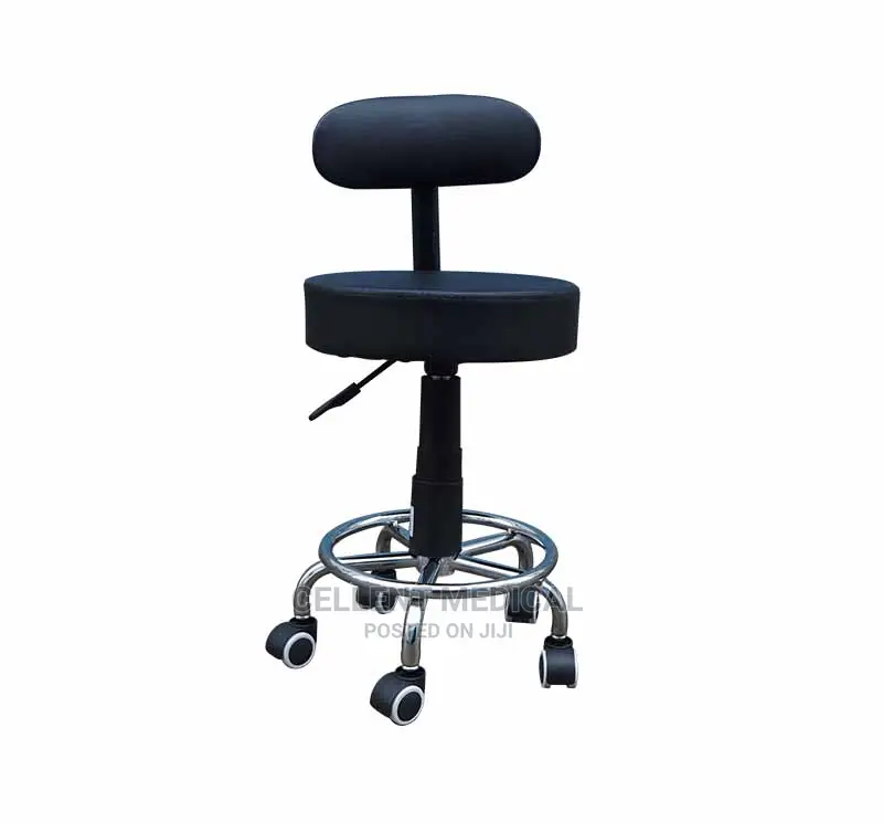Sojourn Stool With Backrest/ Doctors Stool