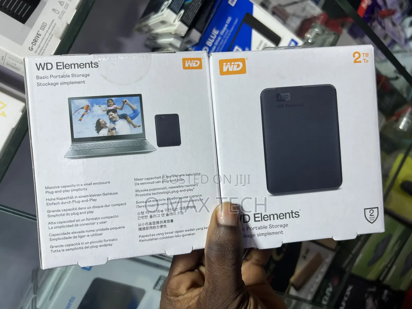 Western Digital Wd 2tb Elements Portable Hard Disk Drive