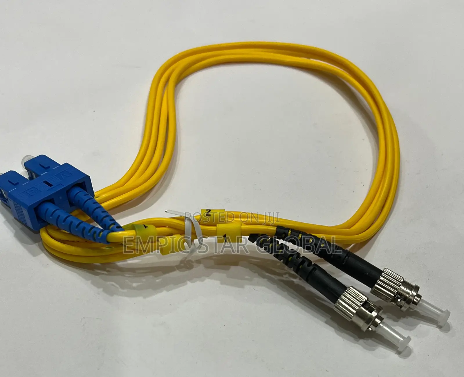 Fiber ST to SC Fiber Optic Patch Cable Single Mode Duplex 1m