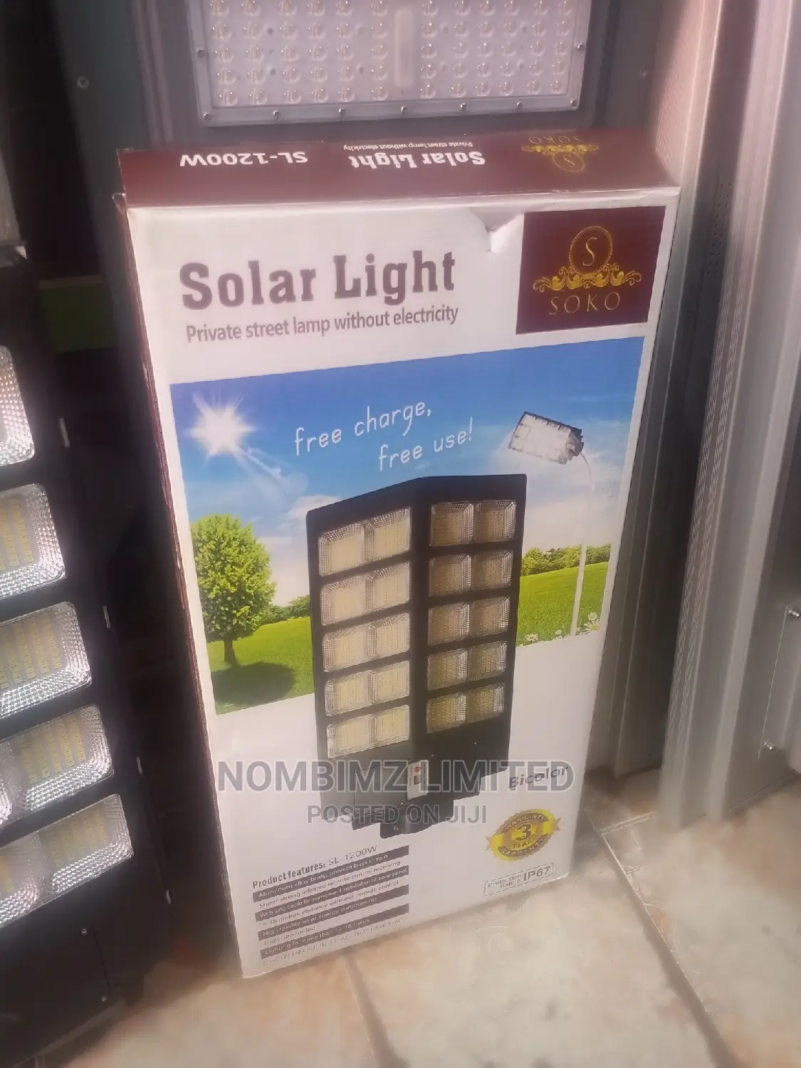 New Upgrade 1200w All in One SOKO SOLAR Street Light