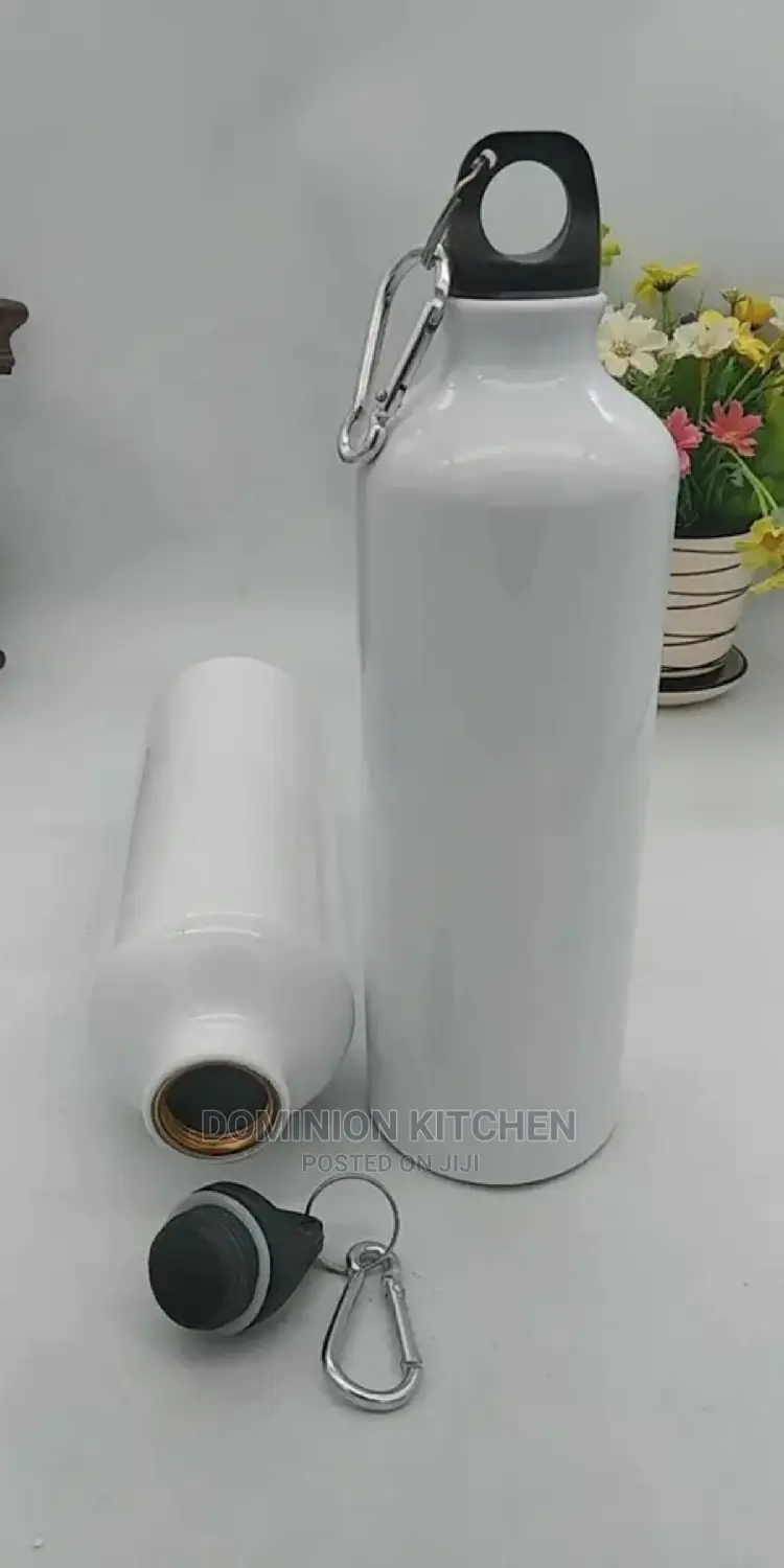 750ml Stainless Steel White Water Bottle