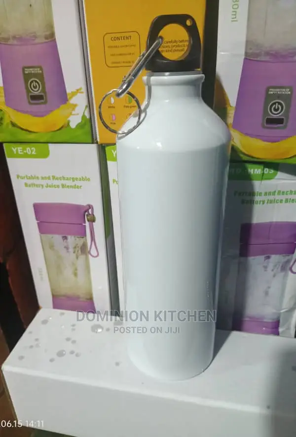 750ml Stainless Steel White Water Bottle