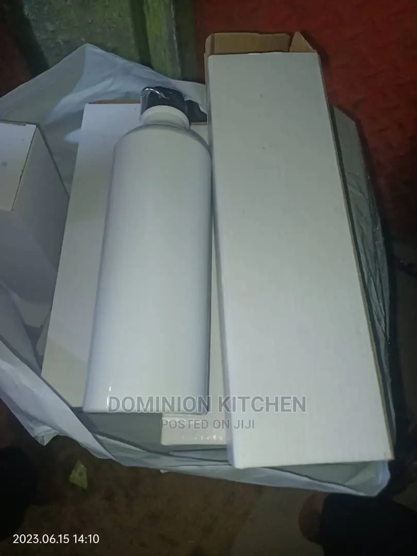 750ml Stainless Steel White Water Bottle