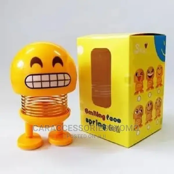 Smiling Face Emoji Spring Doll Dancing Toys