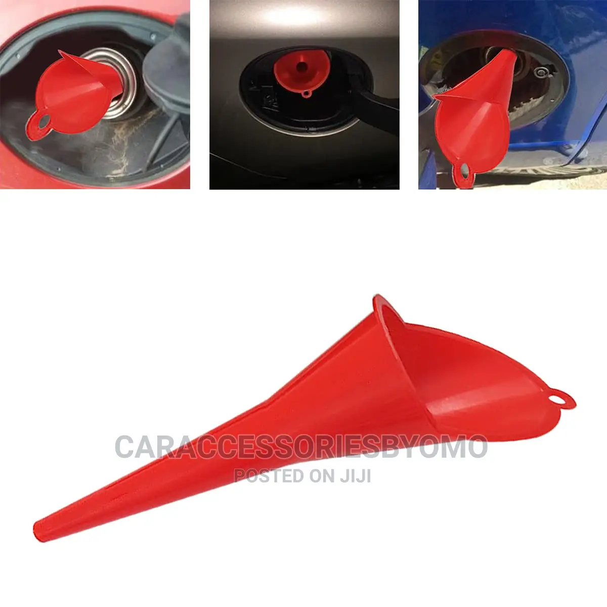 Anti-splash Bevel Angle Long Stem Petrol Funnel Drip-free