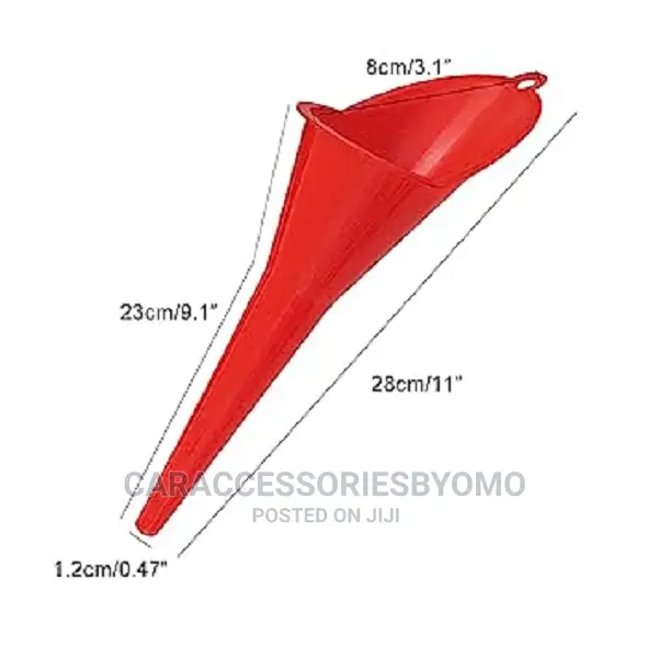 Anti-splash Bevel Angle Long Stem Petrol Funnel Drip-free