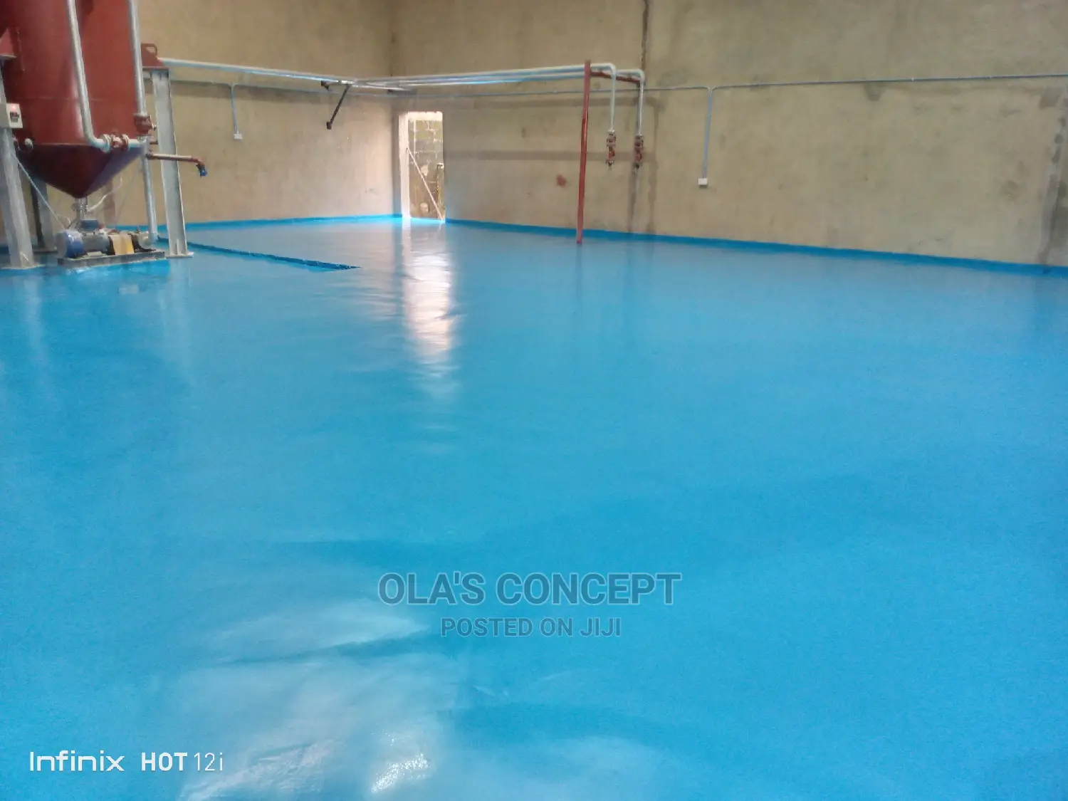 Industrial Epoxy Floor Colour Blue